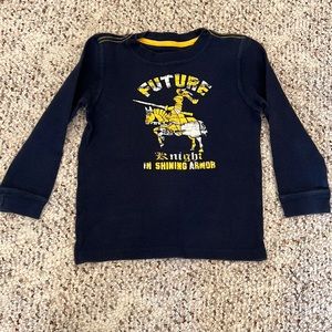 Boys navy thermal top